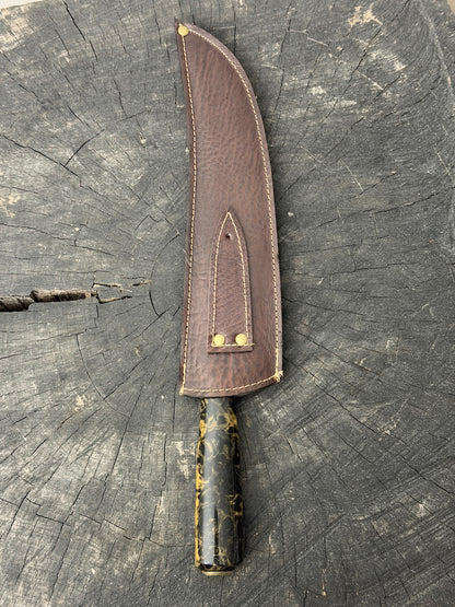 10" Butchers Knife, Predator Custom Block, SS440 - 250mm