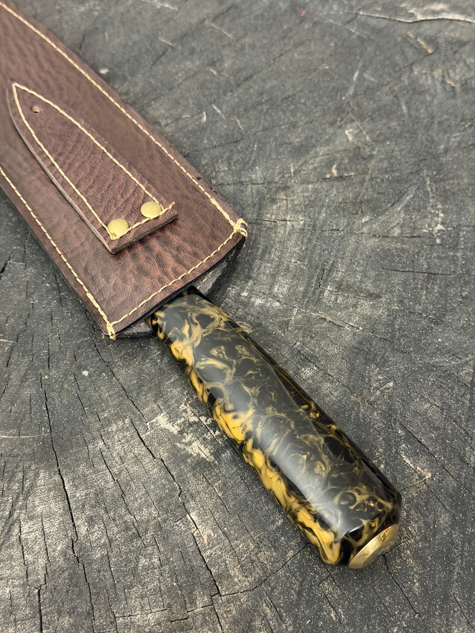 10" Butchers Knife, Predator Custom Block, SS440 - 250mm