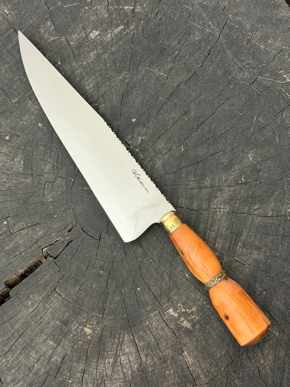 10" Chef Picanha Knife, Araucaria Hardwood, SS440 - 250mm