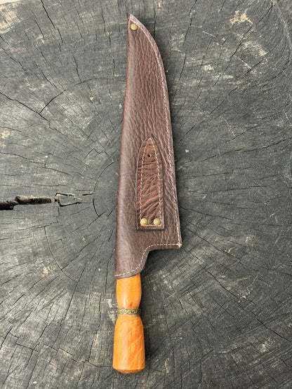 10" Chef Picanha Knife, Araucaria Hardwood, SS440 - 250mm