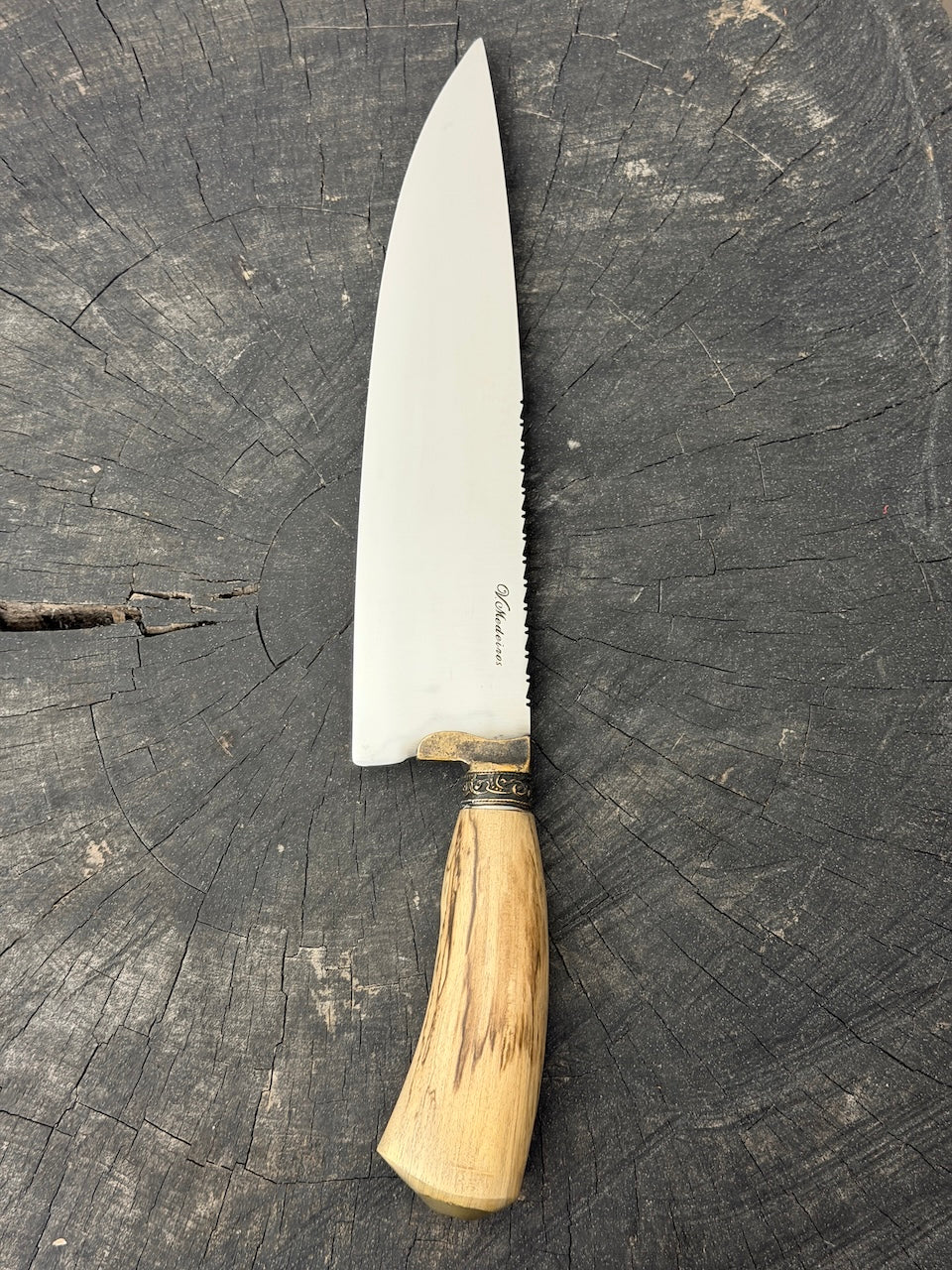 10" Chef Picanha Knife, Orange Tree Hardwood, SS440 - 250mm