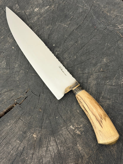 10" Chef Picanha Knife, Orange Tree Hardwood, SS440 - 250mm