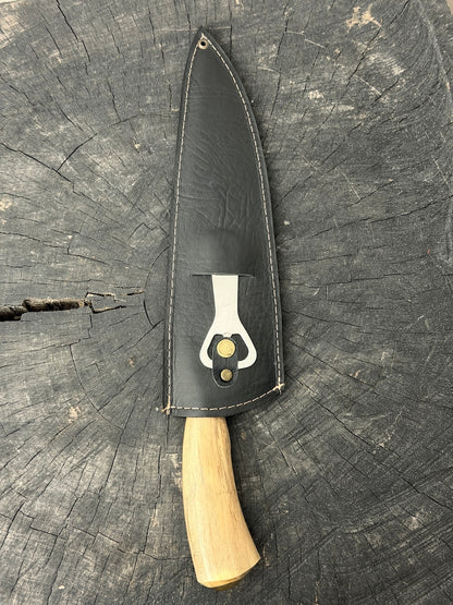 10" Chef Picanha Knife, Orange Tree Hardwood, SS440 - 250mm