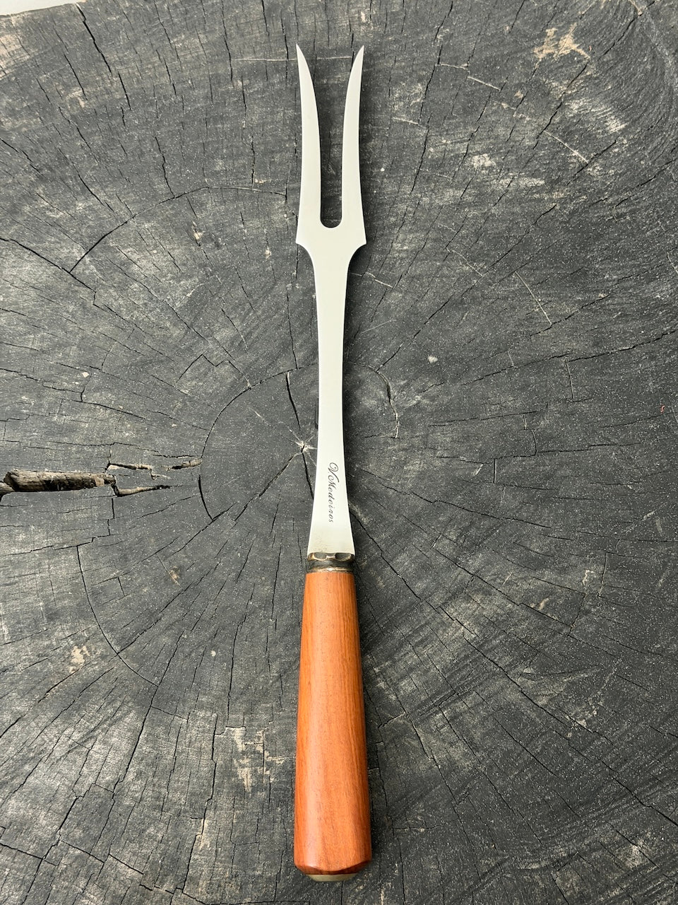 10" BBQ &amp; Grill Fork, Arruda Hardwood, SS440 - 250mm