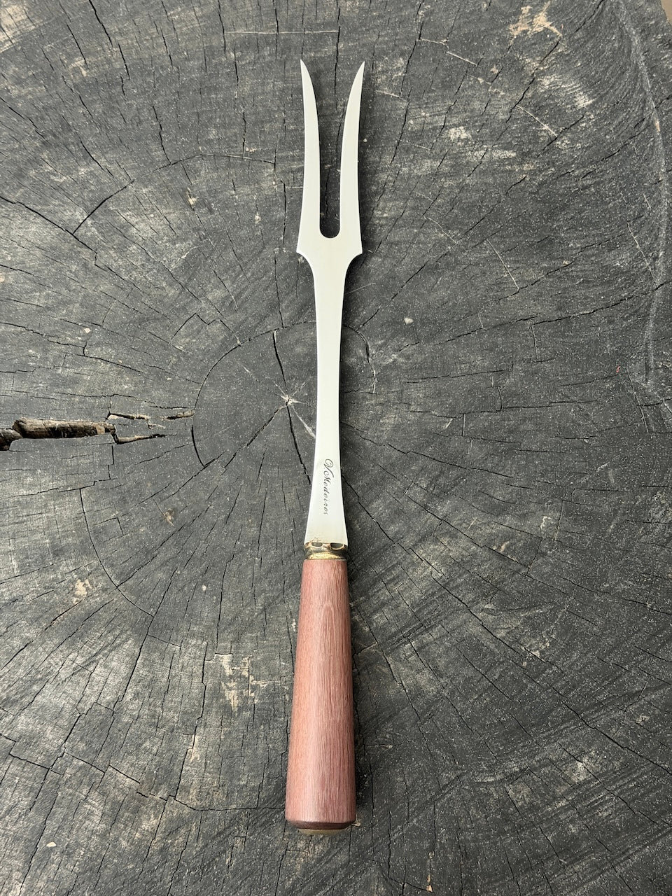 10" BBQ &amp; Grill Fork, Roxinho Hardwood, SS440 - 250mm