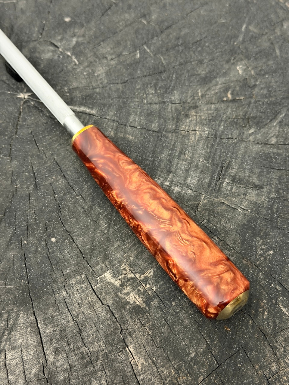 9" Sharpening Steel, Inferno Custom Block - 230mm