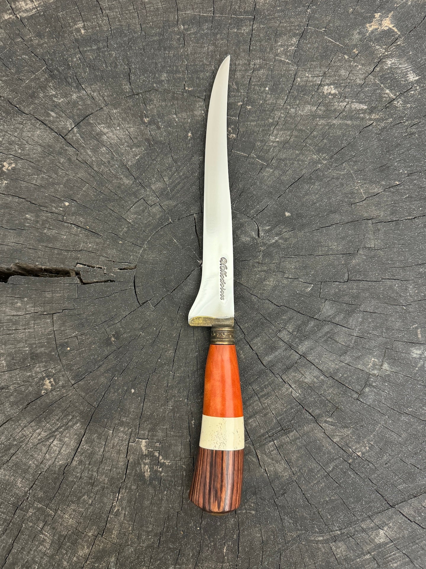 8&quot; Boning Knife, Native Hardwood, SS420 - 200mm