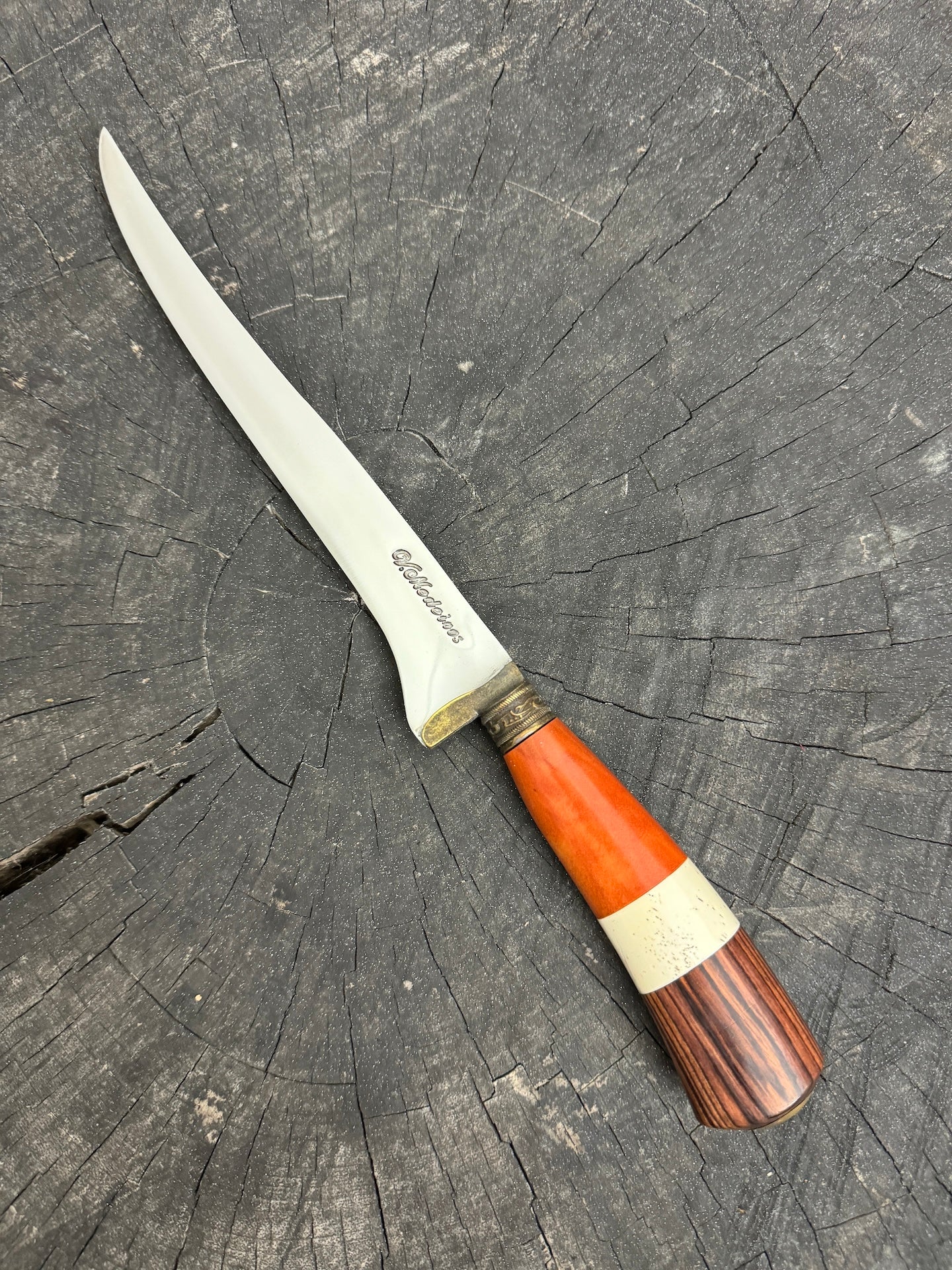 8&quot; Boning Knife, Native Hardwood, SS420 - 200mm