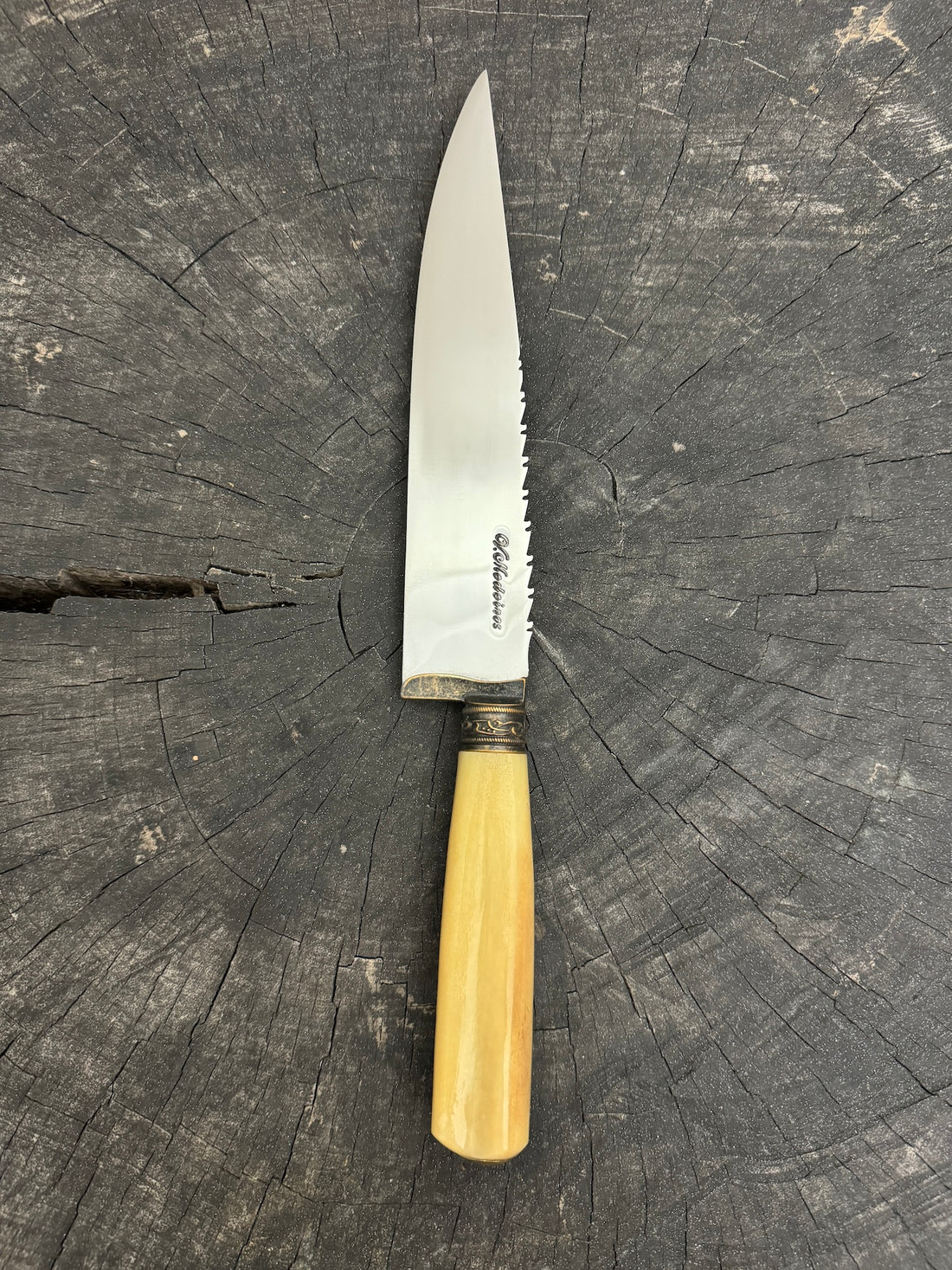 8" Chef Knife, Ostrich Bone, SS420 - 200mm