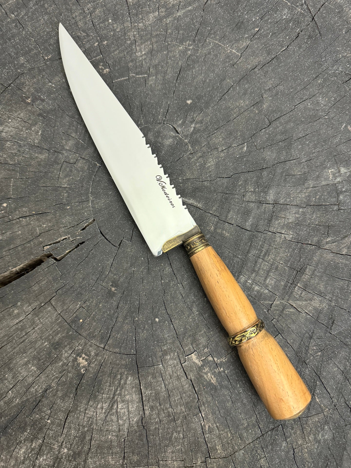 8&quot; Chef Knife, Native Hardwood, SS420 - 200mm