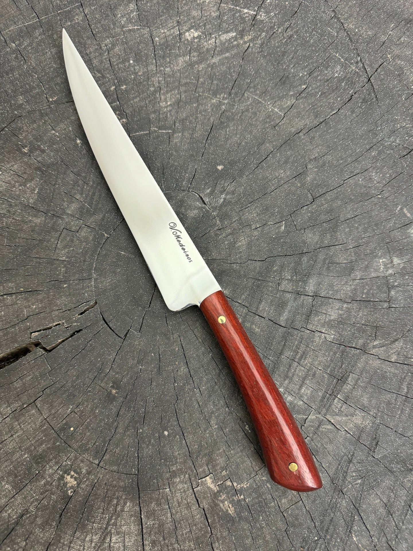 8&quot; Chimango Knife, Pau Brasil Hardwood, SS440 - 200mm