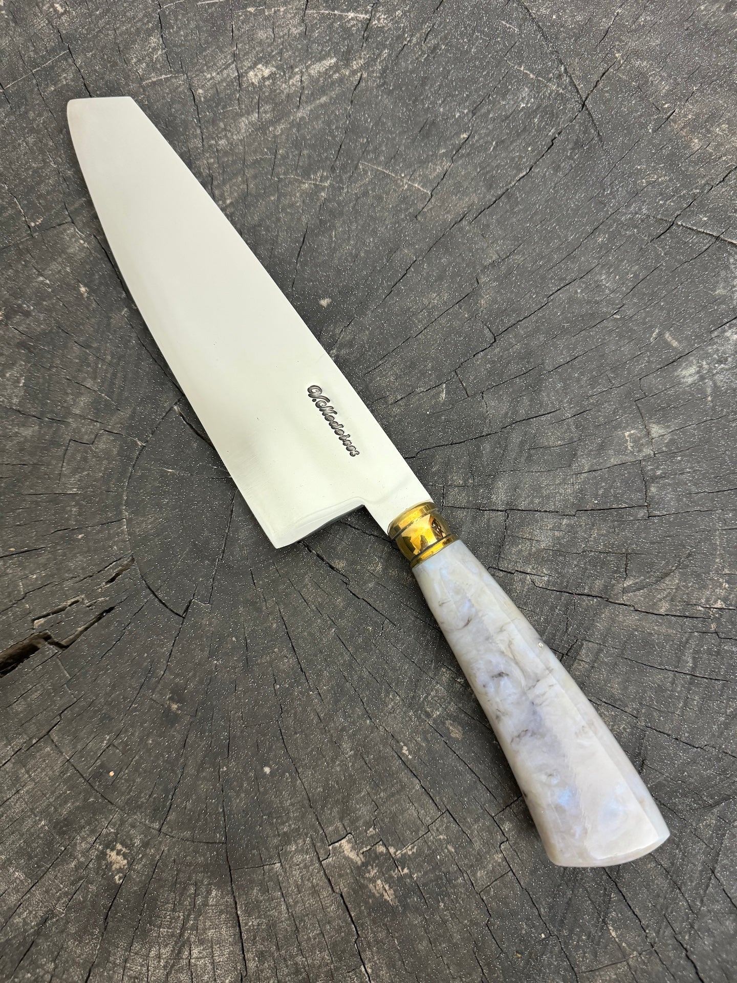 8&quot; Kultura Knife, Custom Block, SS440 - 200mm