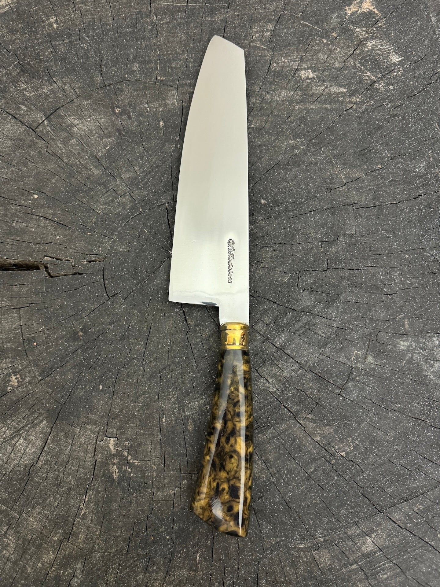 8&quot; Kultura Knife, Custom Block, SS440 - 200mm