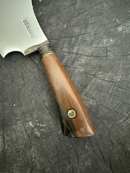 7&quot; Cutelo Wild Cleaver, Native Hardwood, SS440 - 180mm