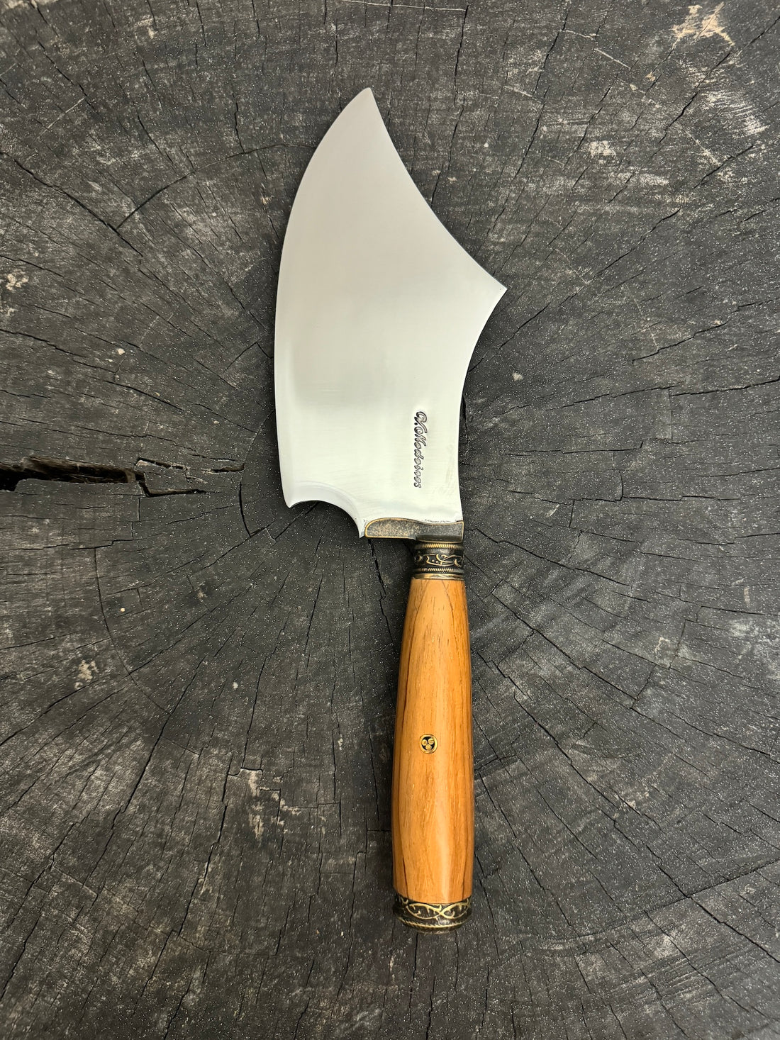 7&quot; Cutelo Wild Cleaver, Native Hardwood, SS440 - 180mm