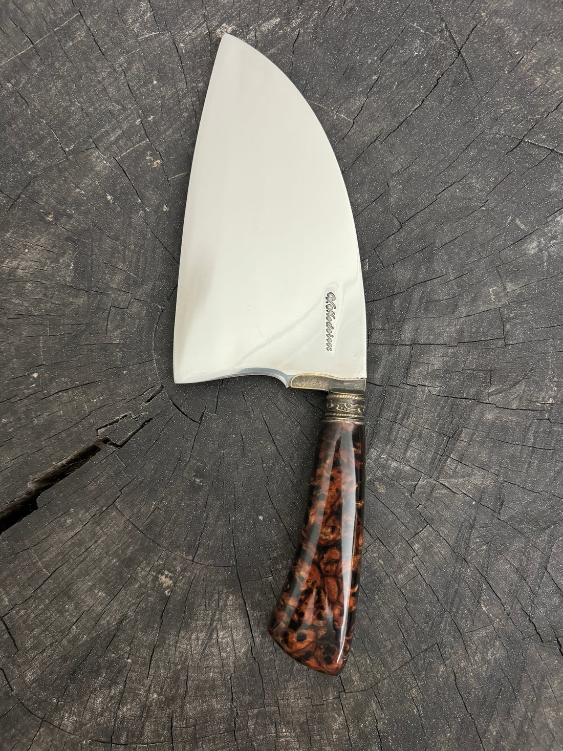 8&quot; Cutelo / Cleaver, Custom Block, SS440 - 190mm