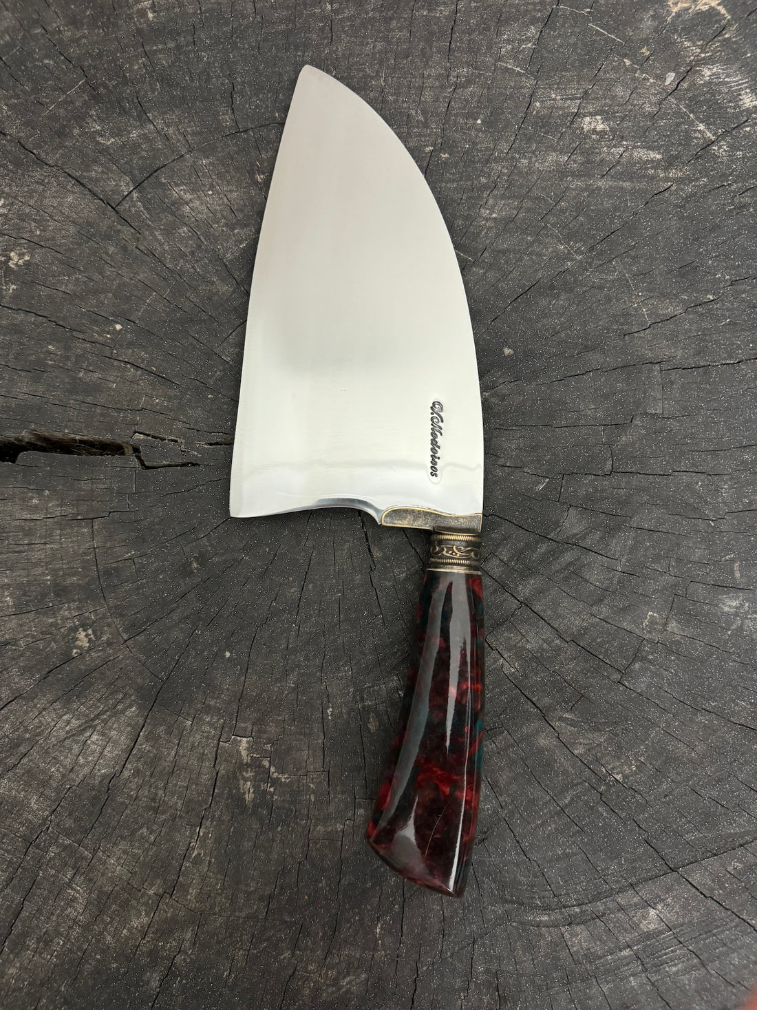 8&quot; Cutelo / Cleaver, Custom Block, SS440 - 190mm