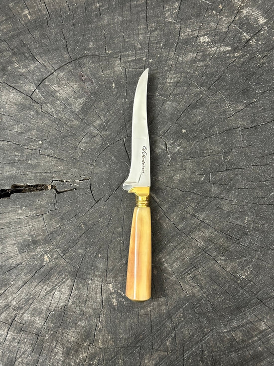 5" Boning Knife, Ostrich Bone, SS420 - 130mm