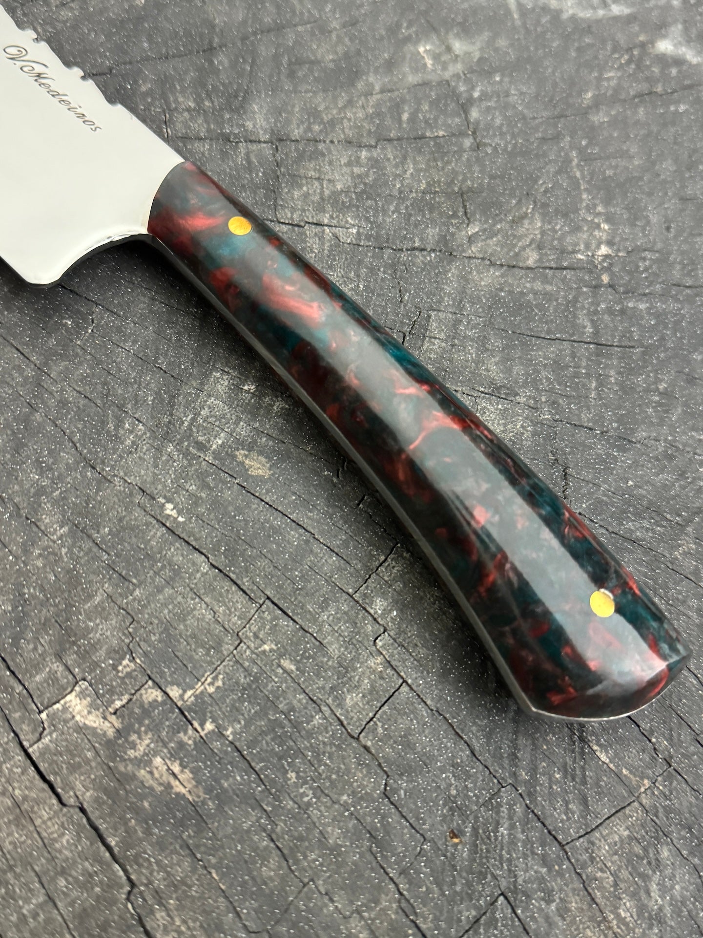 10&quot; Full Tang Chef Knife, Custom Block, SS440 - 250mm