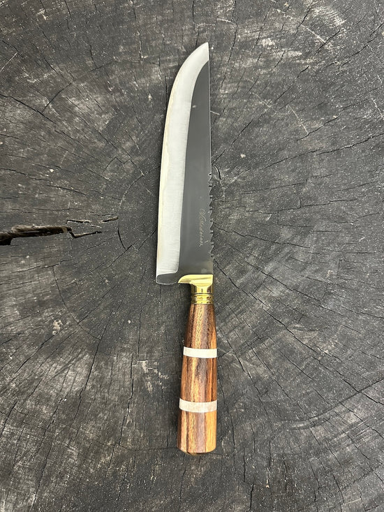 8" Artisan Knife, Native Hardwood, RSS440 - 190mm