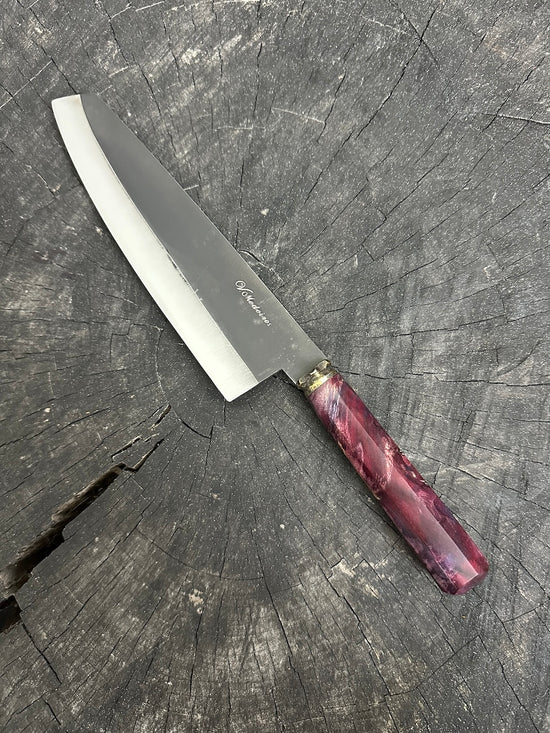 8" Kultura Knife, Maple Burl, RSS440 - 200mm