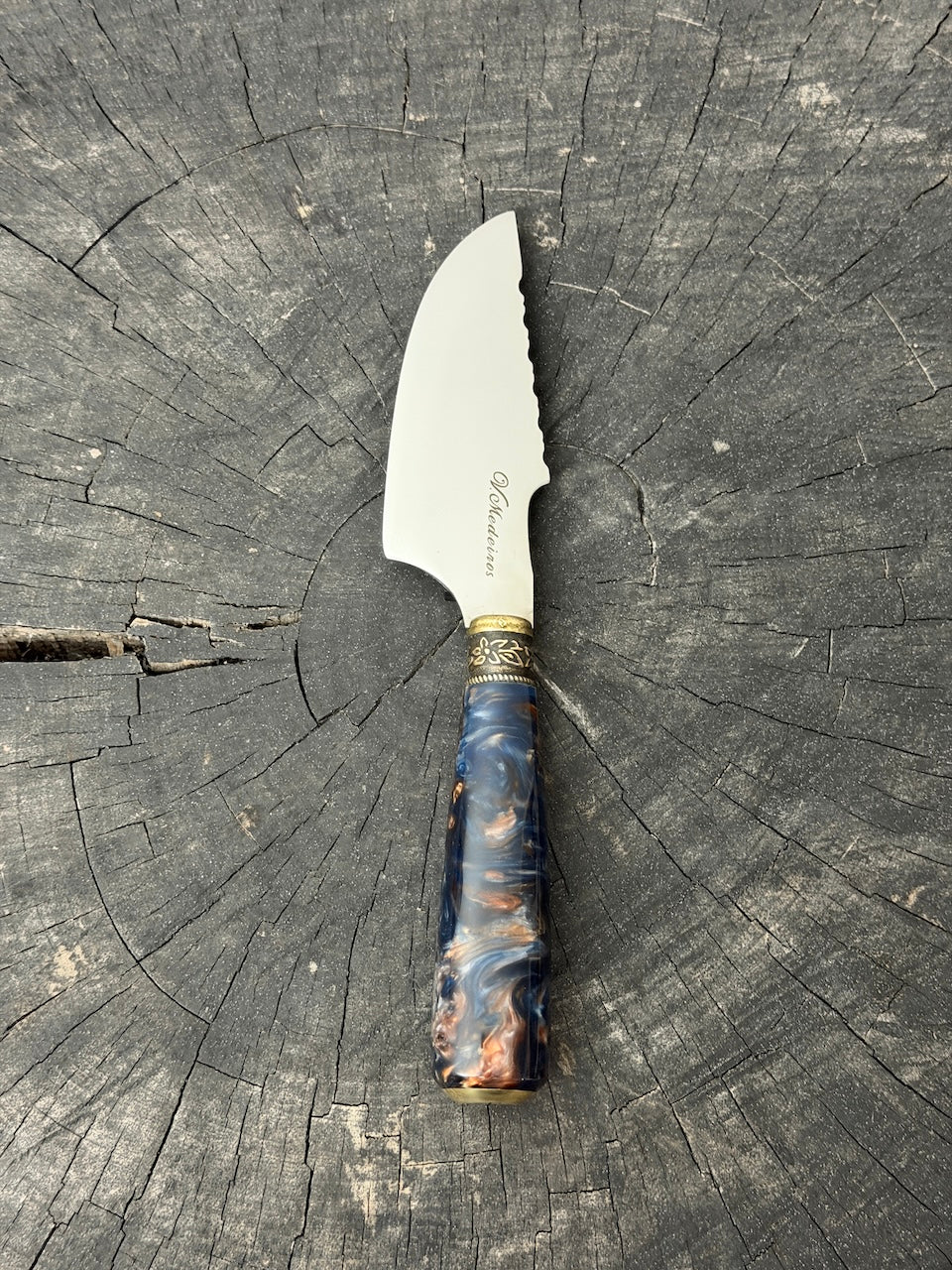 4” Skinner Knife, NightFire Custom Block - SS420 - 105mm