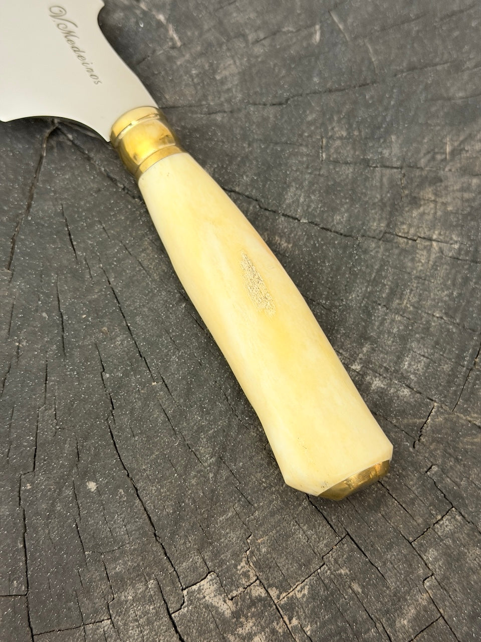 4” Skinner Knife, Ostrich Bone - SS420 - 105mm