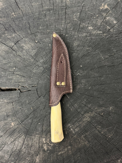 4” Skinner Knife, Ostrich Bone - SS420 - 105mm