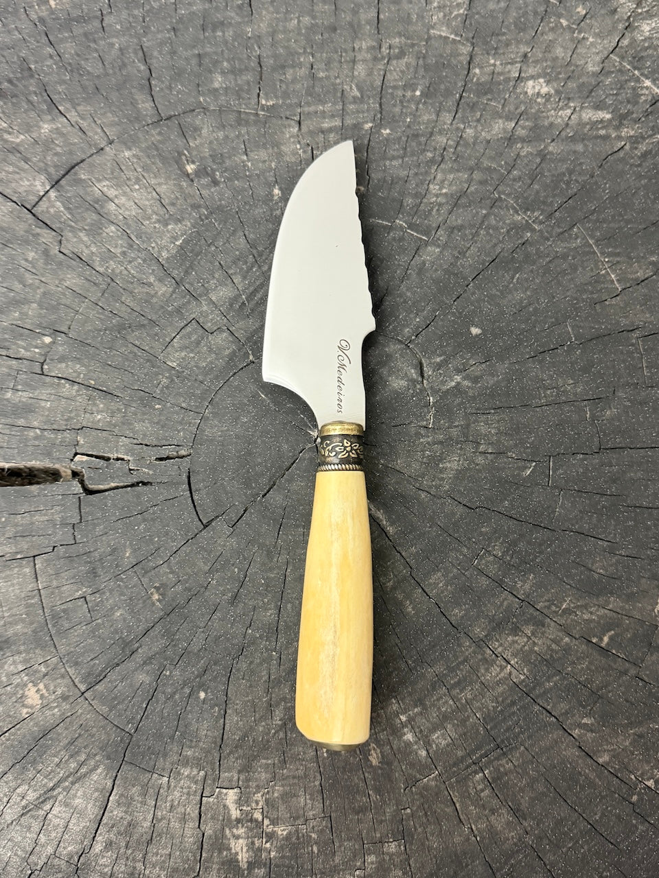 4” Skinner Knife, Ostrich Bone - SS420 - 105mm