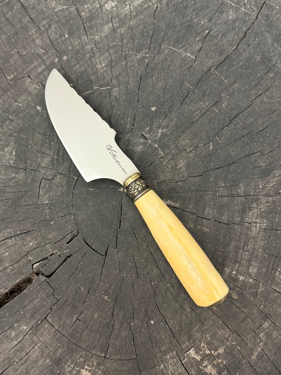 4” Skinner Knife, Ostrich Bone - SS420 - 105mm