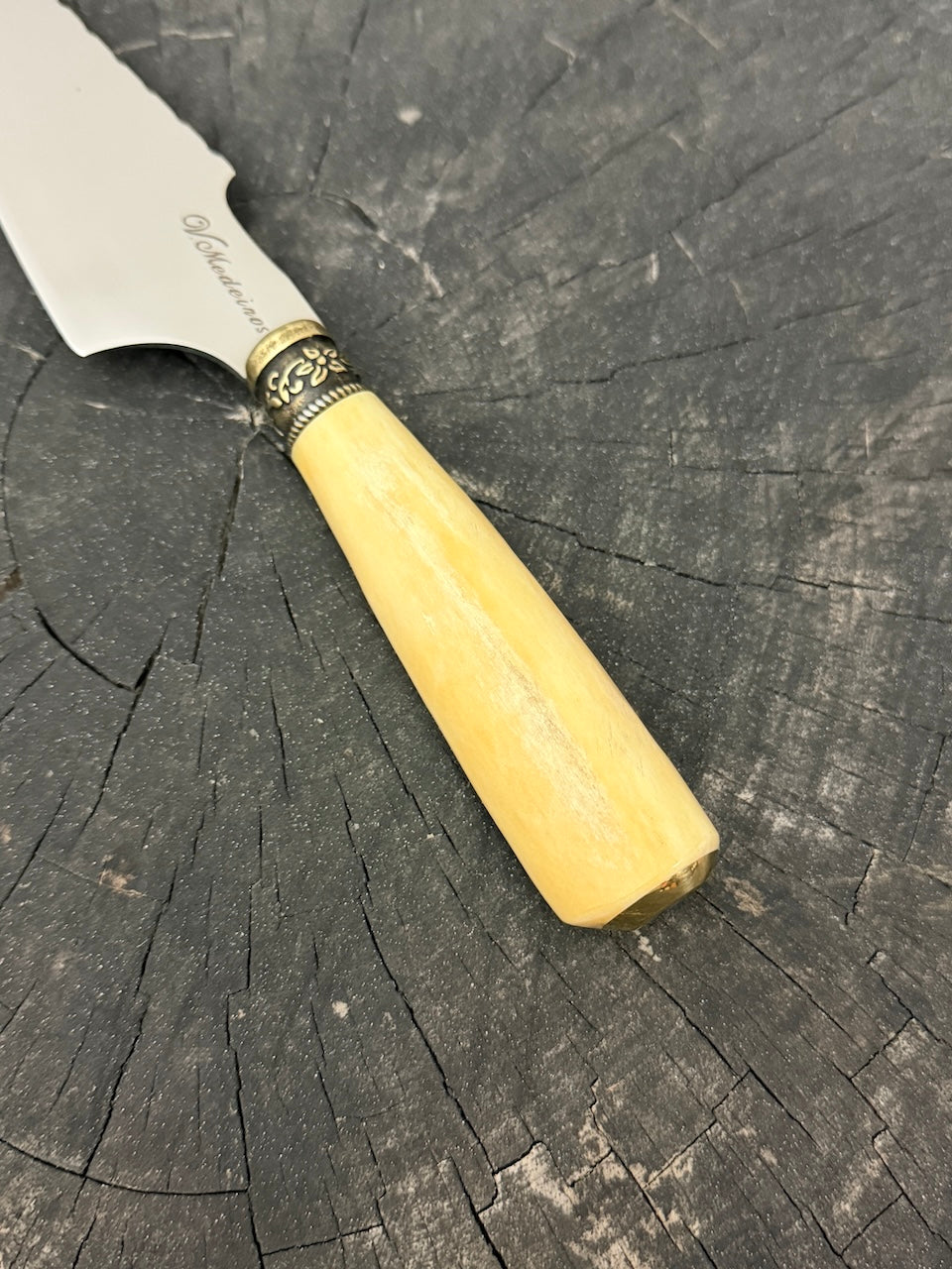 4” Skinner Knife, Ostrich Bone - SS420 - 105mm