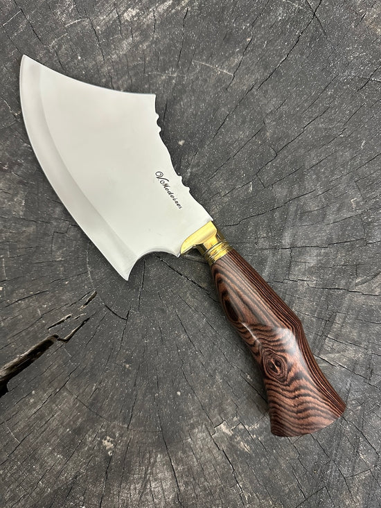 7" Cutelo Wild Cleaver, Native Hardwood, SS440 - 180mm