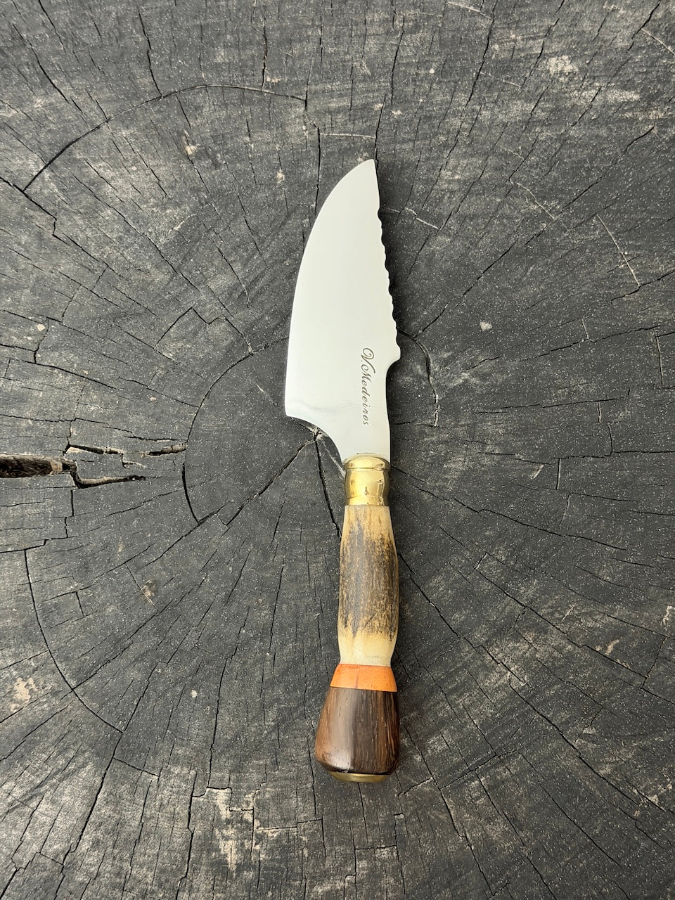 4” Skinner Knife, Deer Antler - SS420 - 105mm