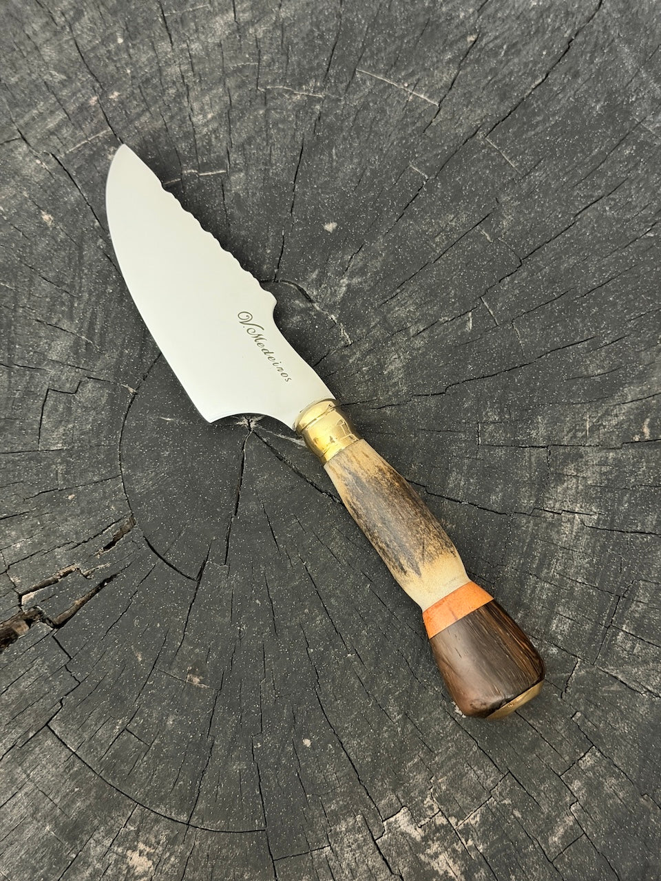 4” Skinner Knife, Deer Antler - SS420 - 105mm