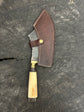 7" Cutelo Wild Cleaver, Ostrich Bone, RSS440 - 180mm