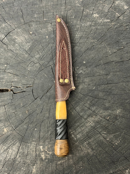 5" Boning Knife, Ostrich Bone &amp; Ipê Hardwood, HCS1070 - 130mm