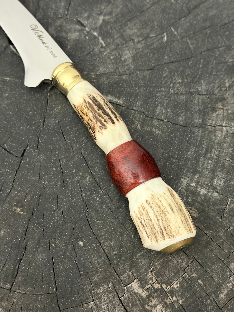5" Boning Knife, Deer Antler, SS440 - 130mm