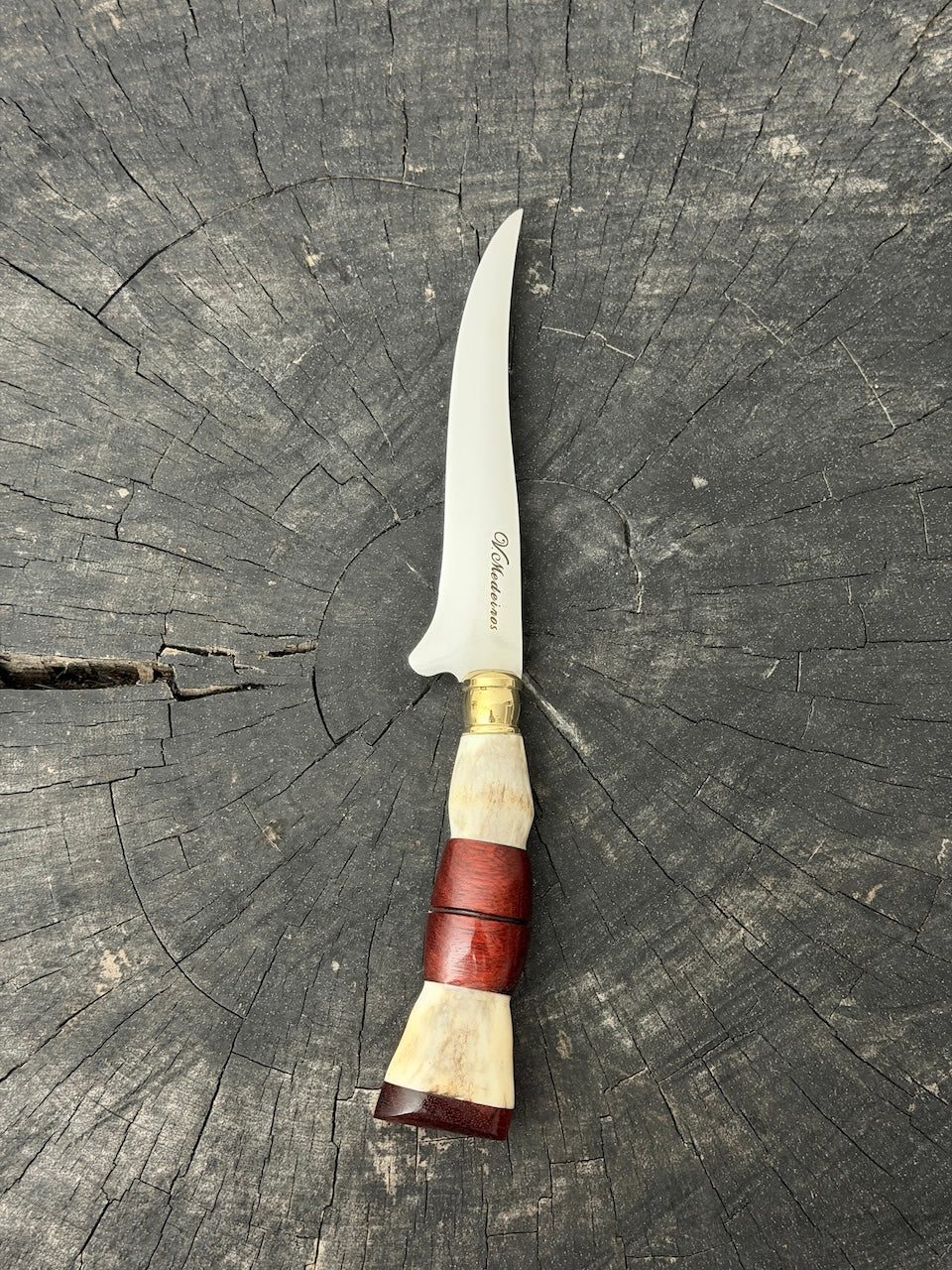 5" Boning Knife, Deer Antler, SS440 - 130mm