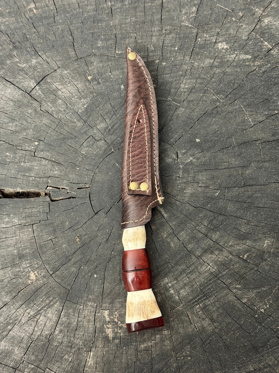 5" Boning Knife, Deer Antler, SS440 - 130mm