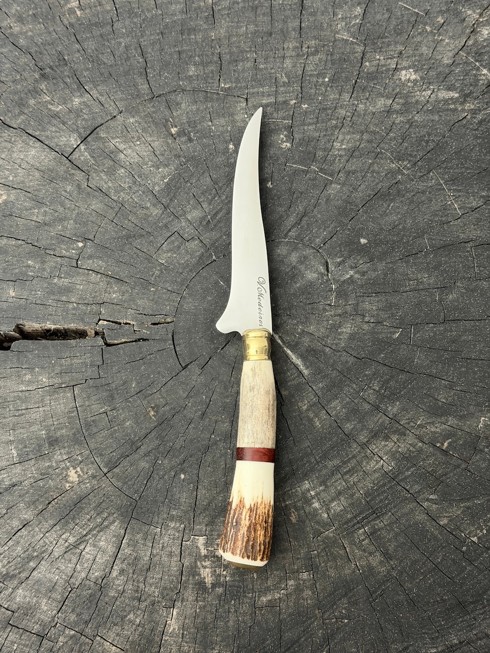5" Boning Knife, Deer Antler, SS440 - 130mm