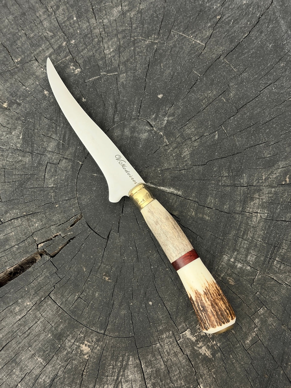 5" Boning Knife, Deer Antler, SS440 - 130mm