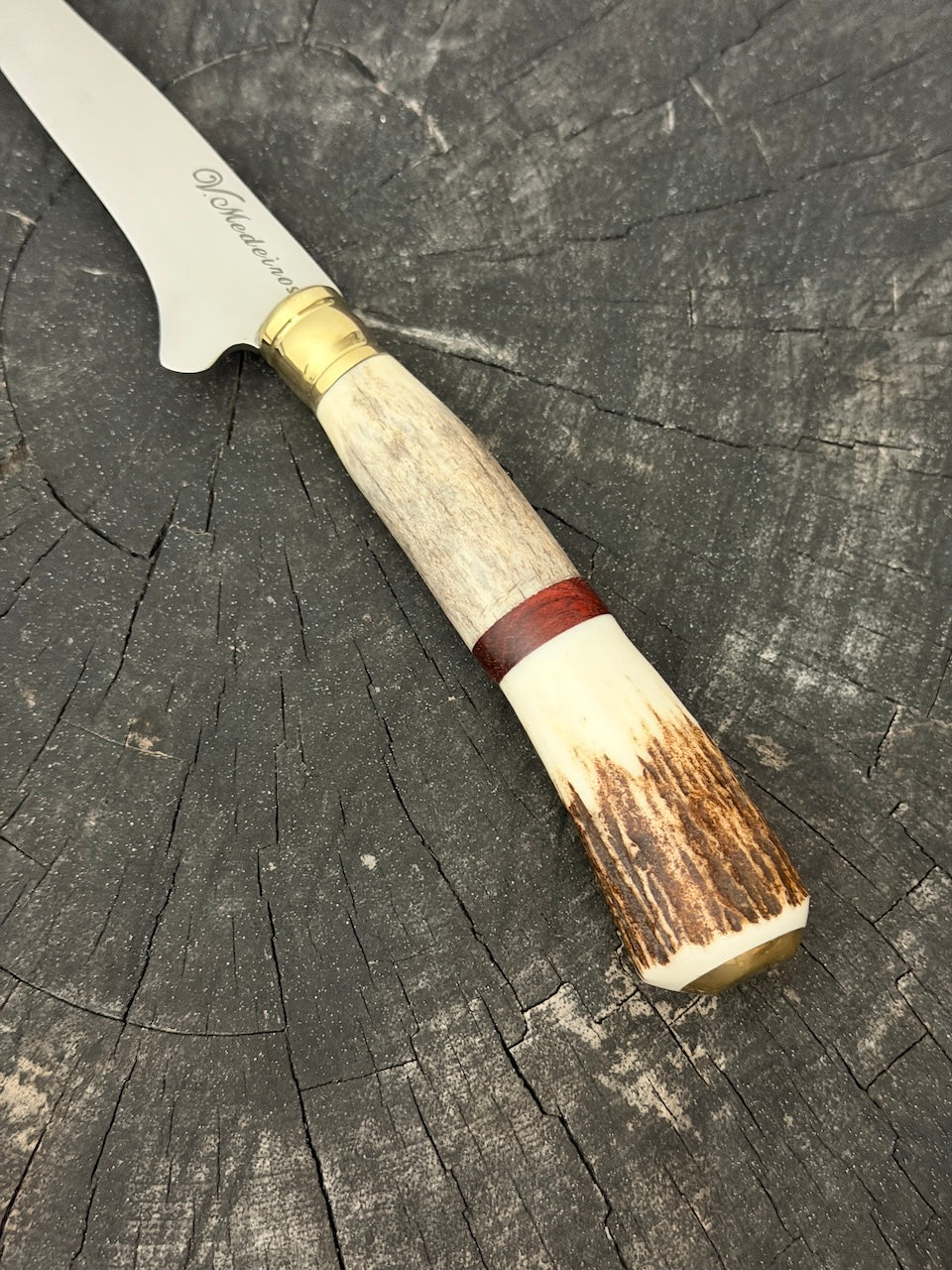 5" Boning Knife, Deer Antler, SS440 - 130mm