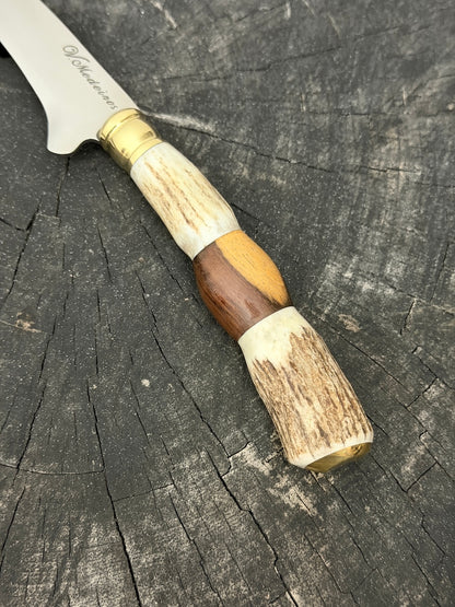 5" Boning Knife, Deer Antler, SS440 - 130mm