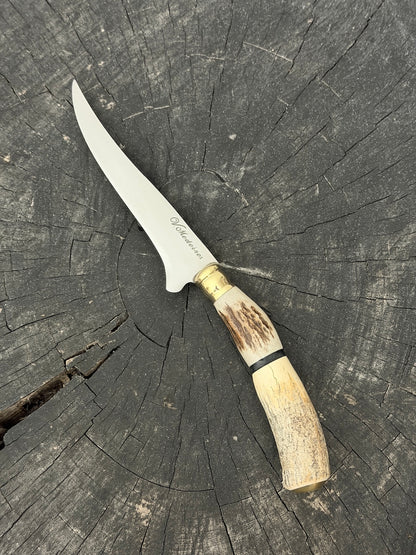 5" Boning Knife, Deer Antler, SS440 - 130mm