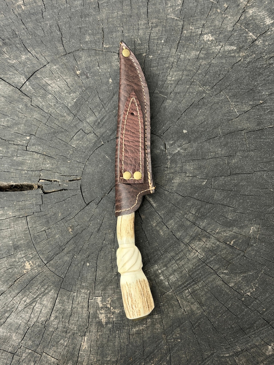 5" Boning Knife, Deer Antler, SS440 - 130mm