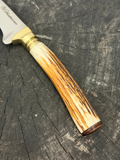 5" Boning Knife, Deer Antler, SS440 - 130mm