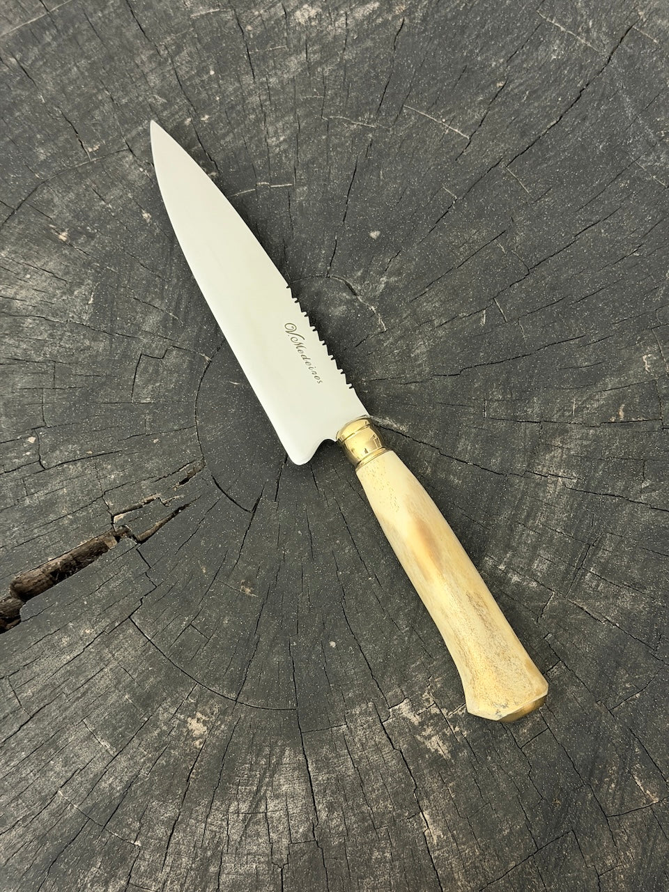 6" Utility Knife, Ostrich Bone, SS440 - 150mm