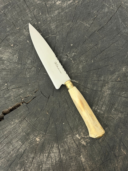 6" Utility Knife, Ostrich Bone, SS440 - 150mm