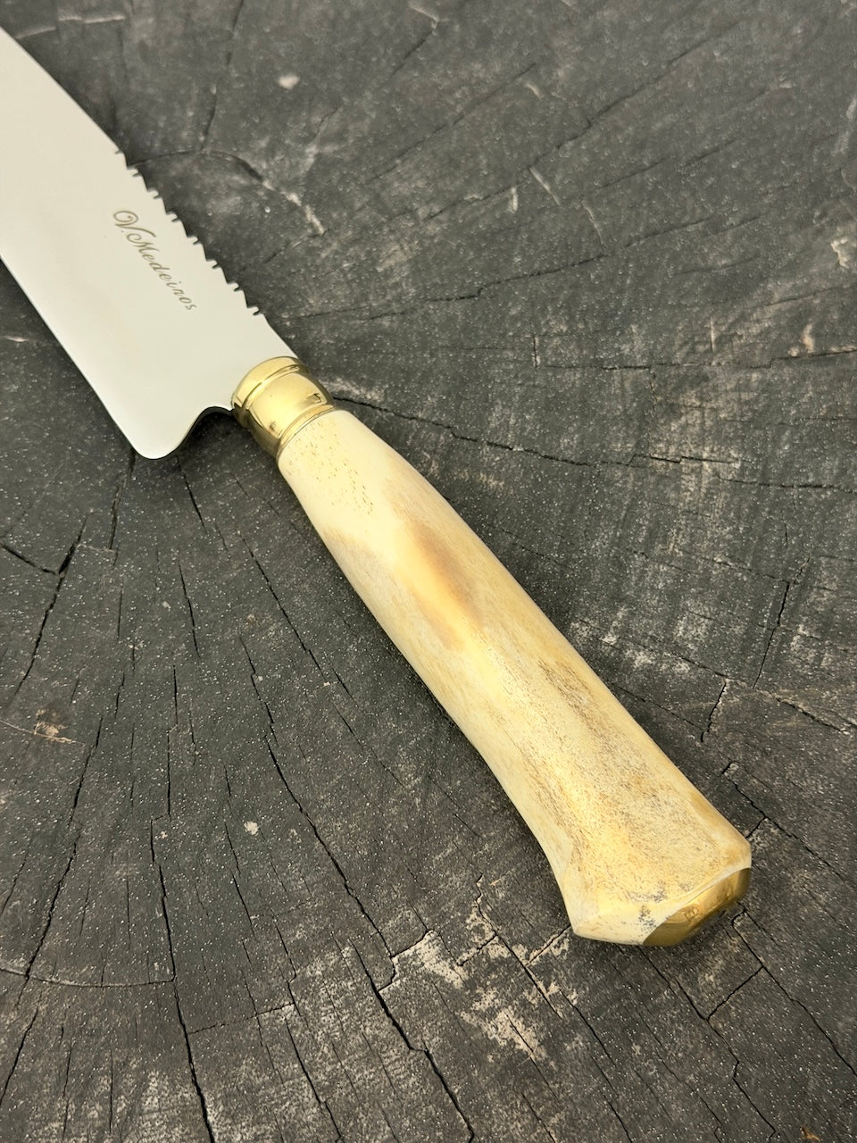 6" Utility Knife, Ostrich Bone, SS440 - 150mm
