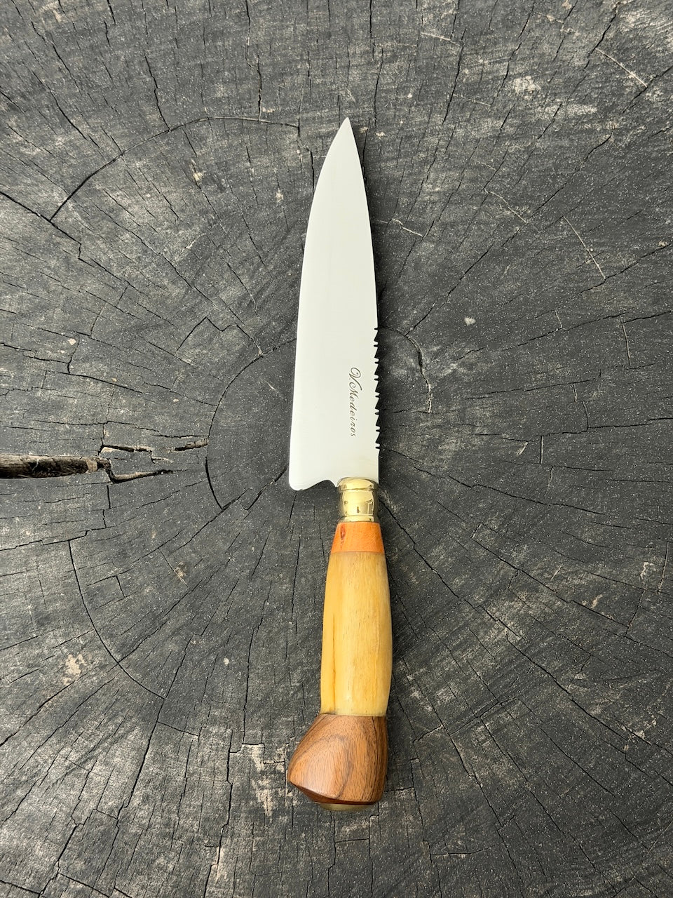 6" Utility Knife, Ostrich Bone, SS440 - 150mm